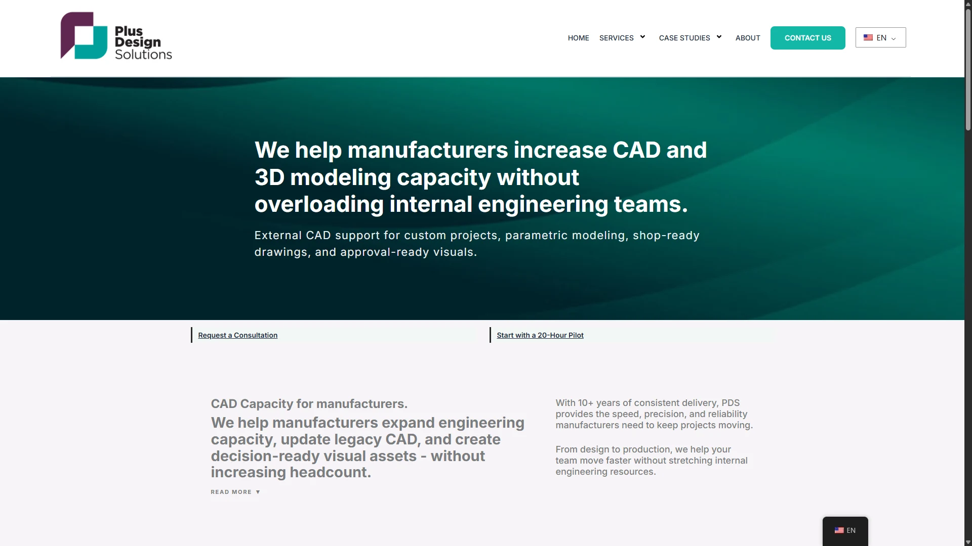 Capture du projet Plus Design Solutions